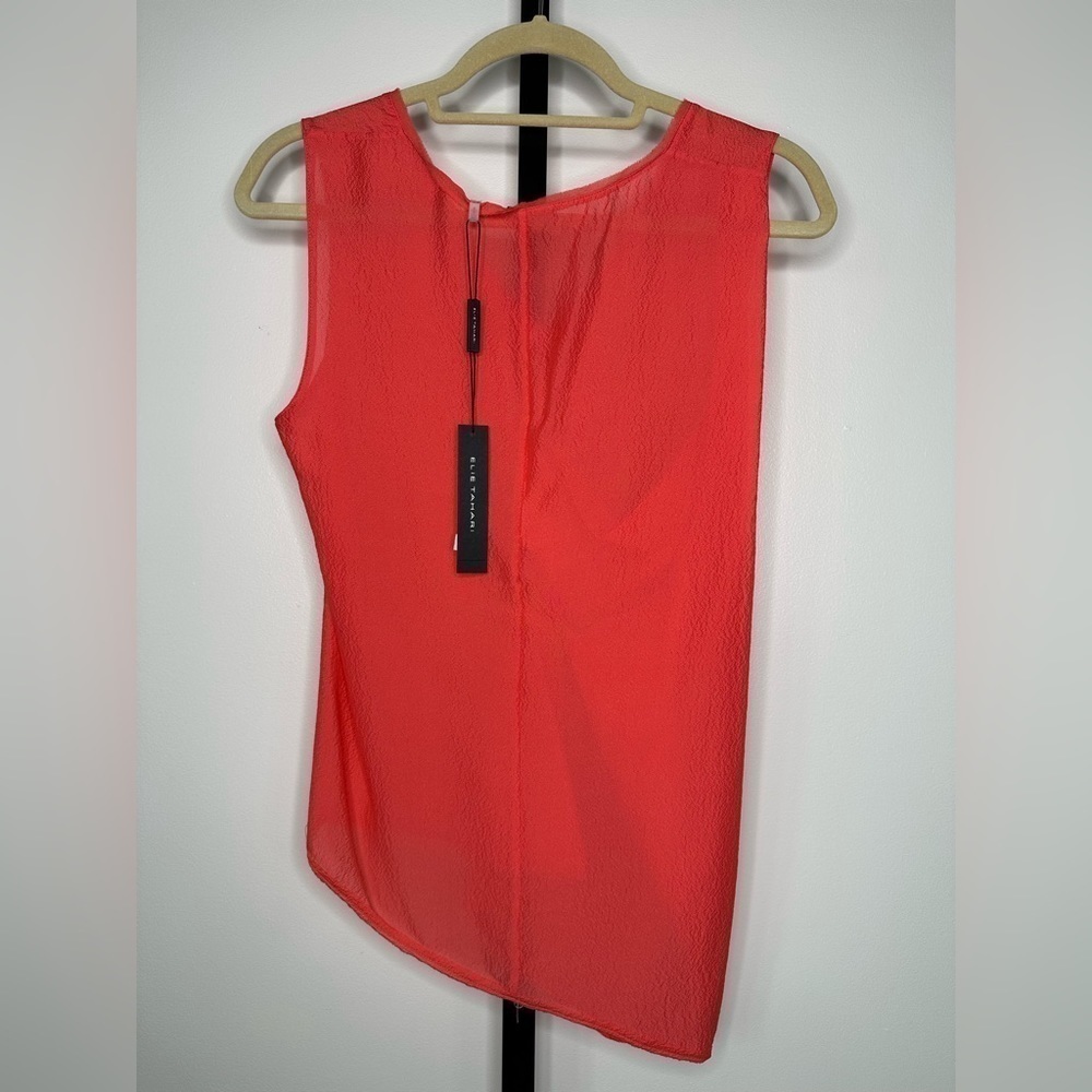 Elie Tahari Women's Silk Tank Top - Guava color- Rust Orange - Size S - Picture 3 of 7